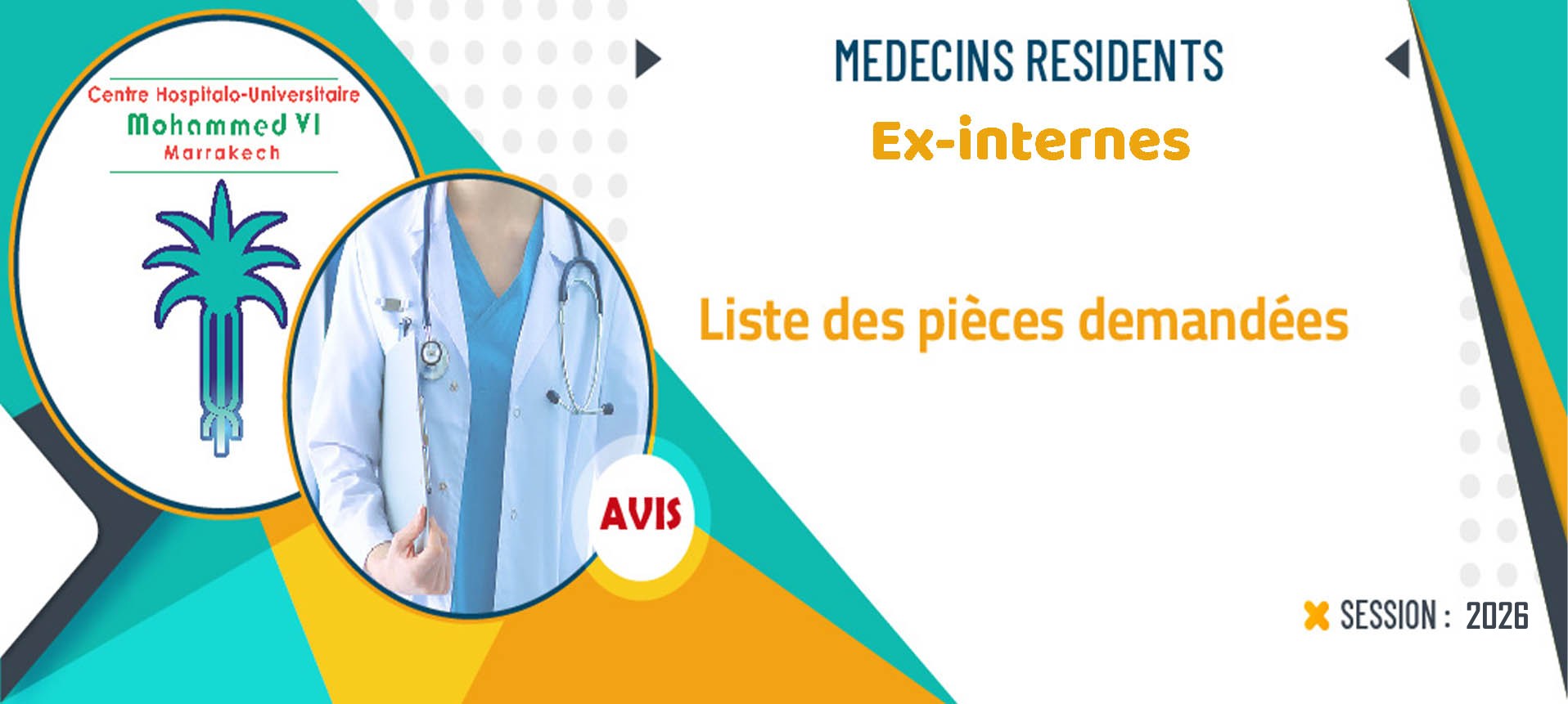 Avis aux médecins résidents "Ex-internes" 2026