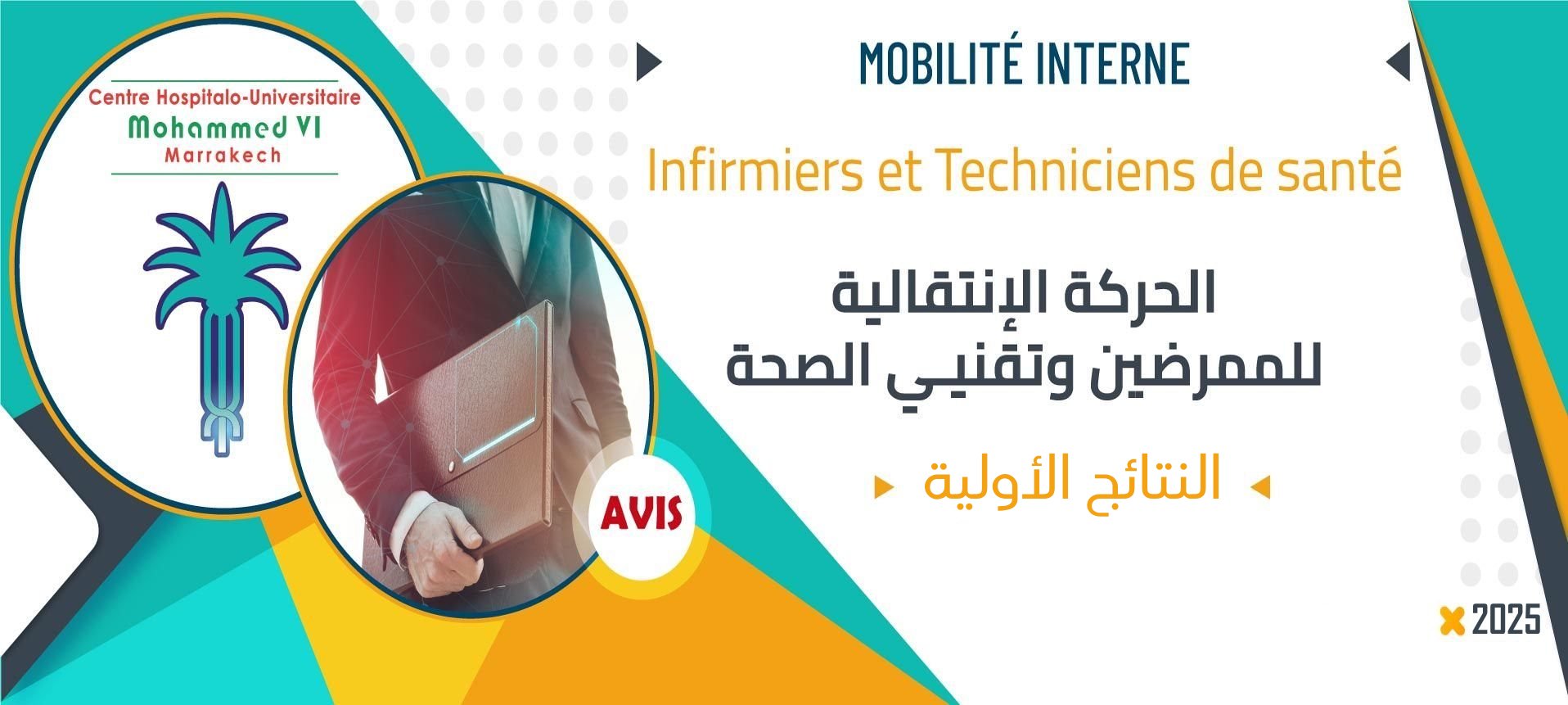 النتائج الأولية للحركة الانتقالية الخاصة بفئة الممرضين وتقنيي الصحة برسم سنة 2025